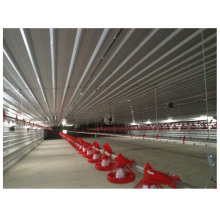 China hot galvanized steel structure chicken broiler poultry house farm building with automatic control insulation panel